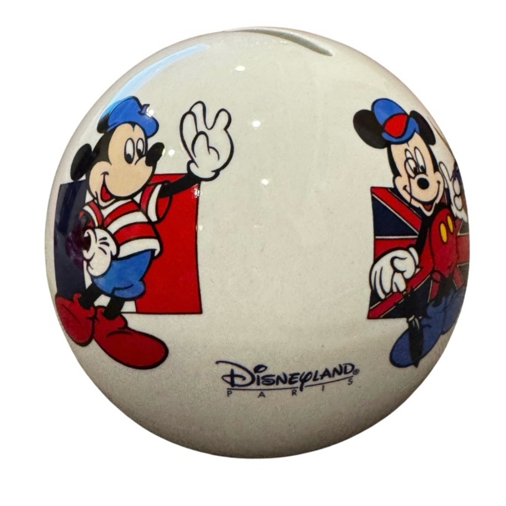 Disneyland Paris Mickey Mouse Ceramic Coin Bank